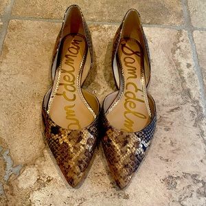 Sam Edelman faux snakeskin flats